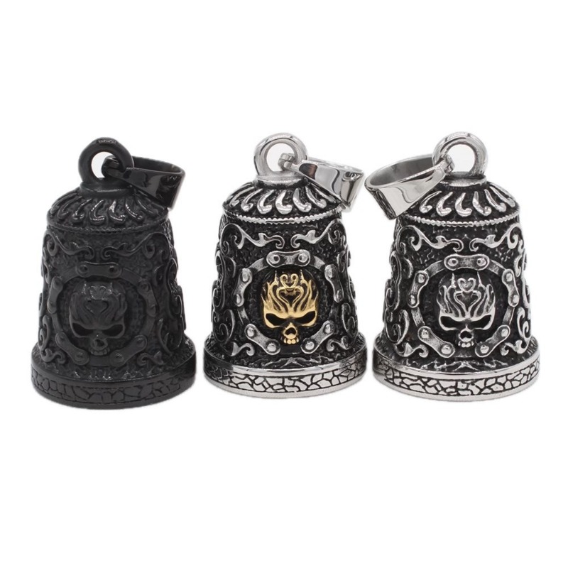 Campana con forma de calavera, - Motorcycle Chain reseña y precio