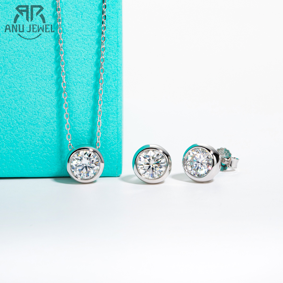 AnuJewel D Color Moissanite Be - Ansi Chain reseña y precio