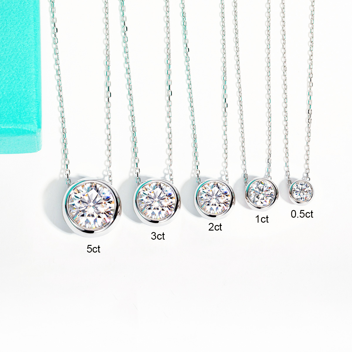 AnuJewel D Color Moissanite Be - Ansi Chain reseña y precio